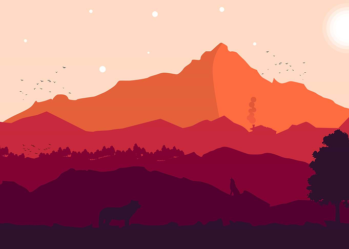 Minimalist Mountains