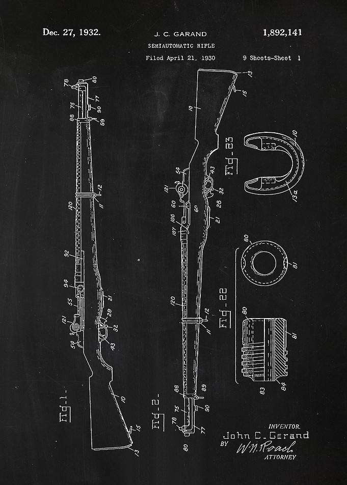 3 M1 Rifle Patent