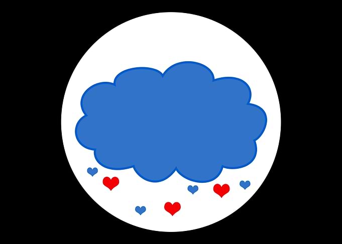 Cloud Heart Rain Halloween