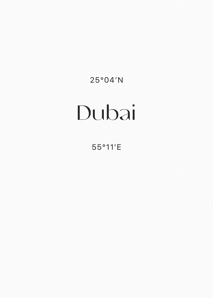 Dubai Coordinates