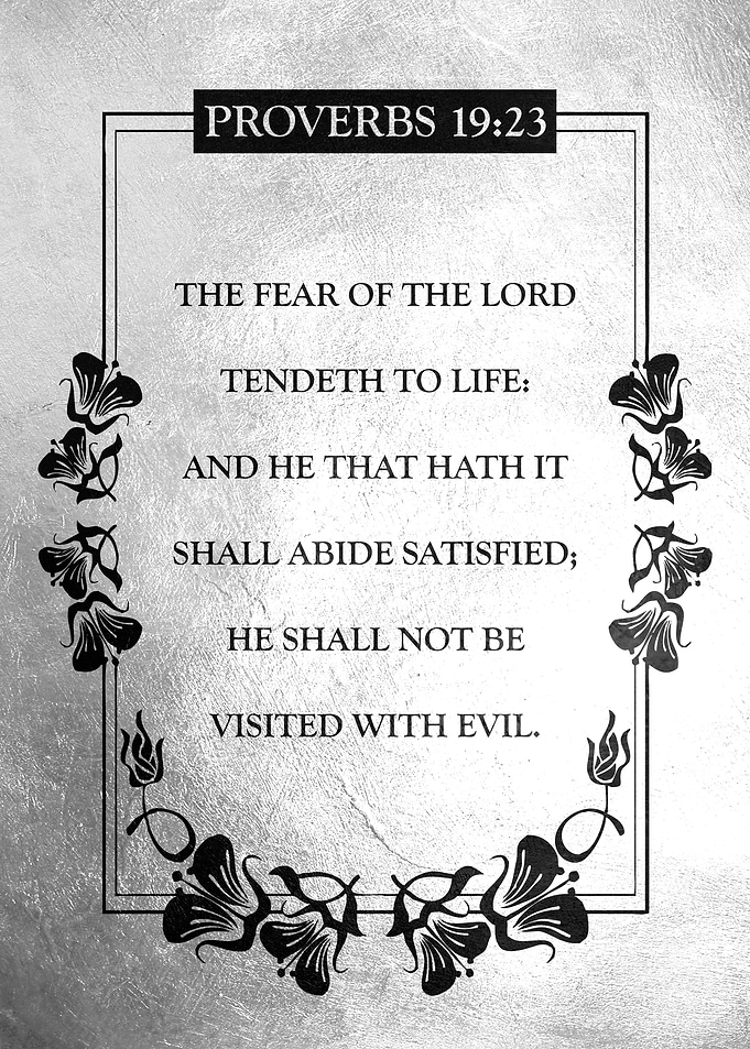 Proverbs 19 23