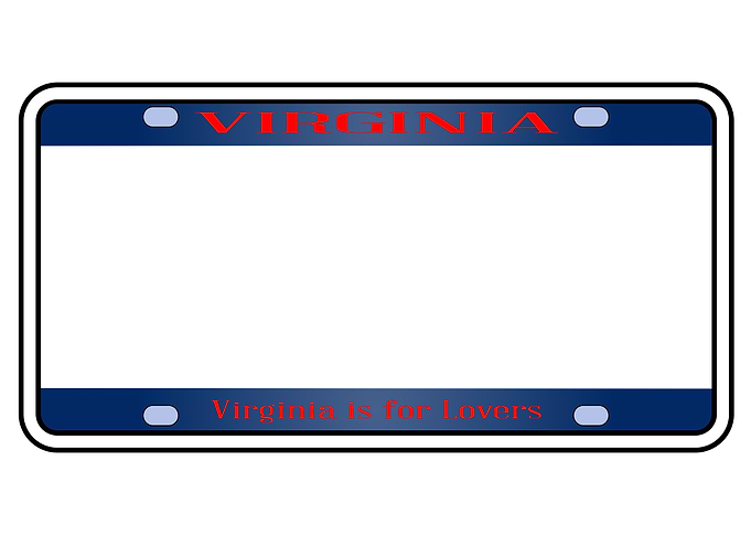 Blank Virginia Plate