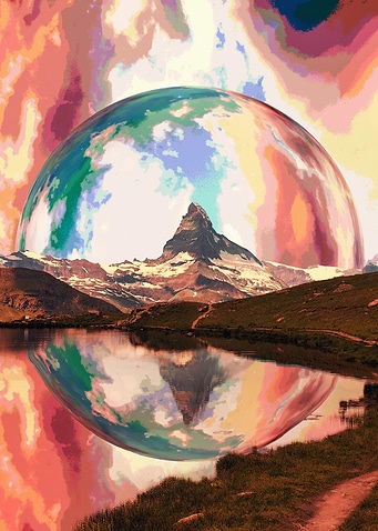 Surreal Mountain Oasis