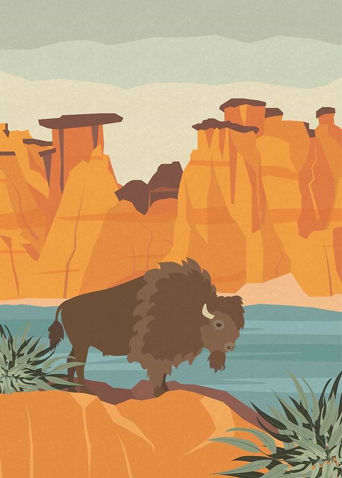 Bison at the River