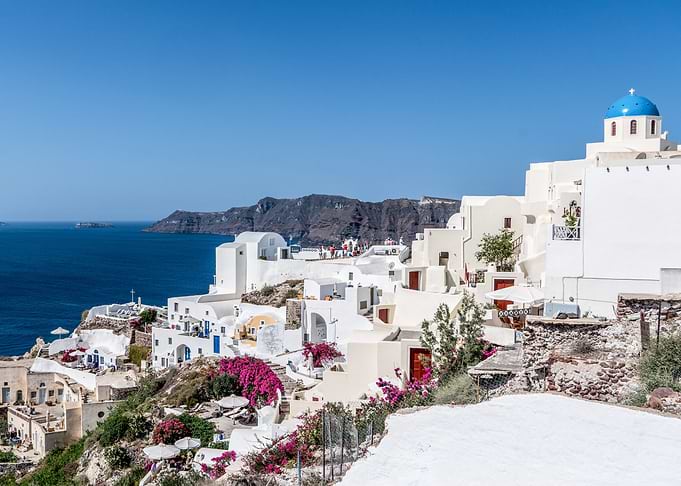 Santorini view scape