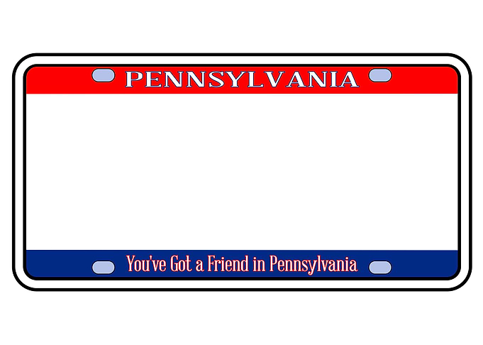 Blank Pennsylvania License