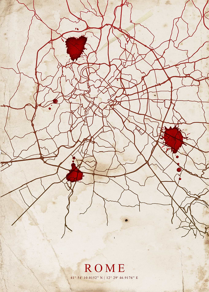 Rome Old Map