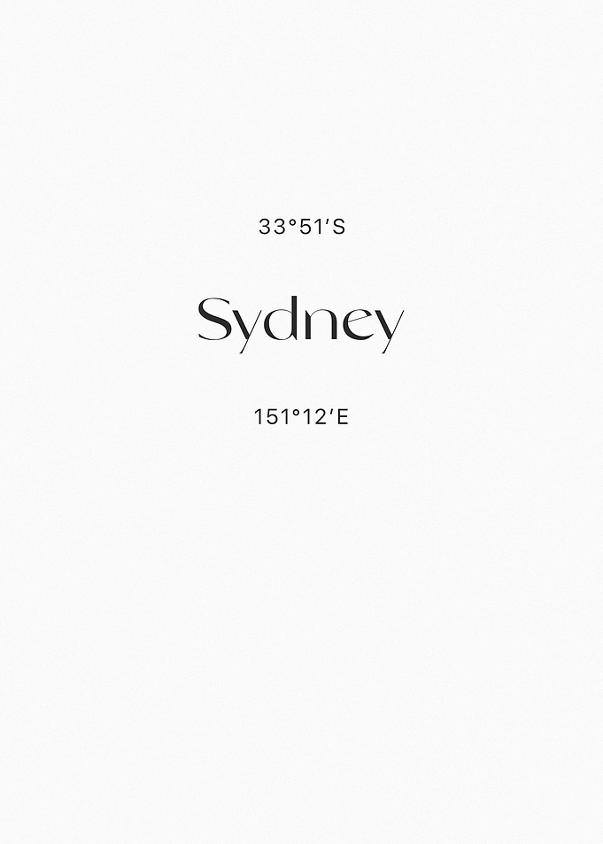Sydney Coordinates