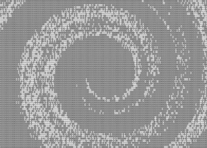 Spiral flow ASCII binary b