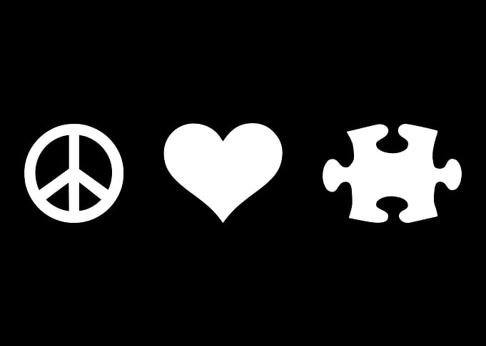 Peace love jigsaw puzzle