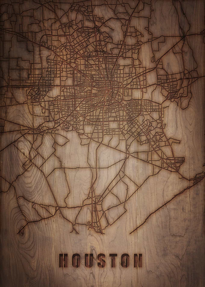 Houston Wood Map