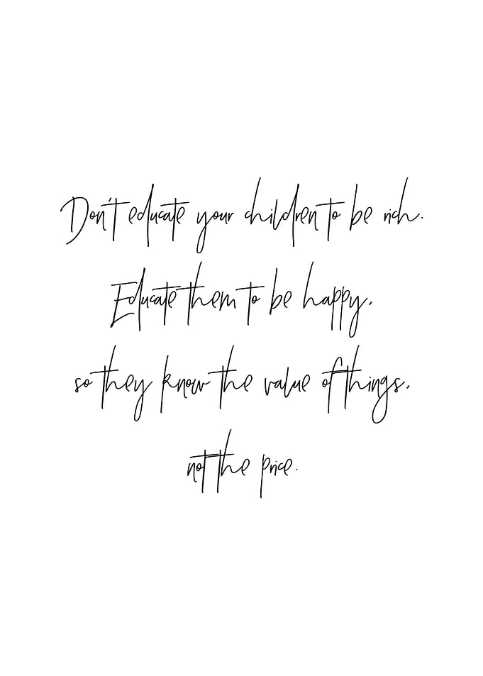Happiness Quotes Wall Art