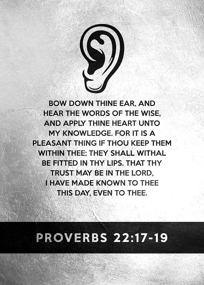 Proverbs 22 17 19