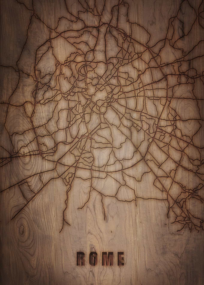 Rome Wood Map
