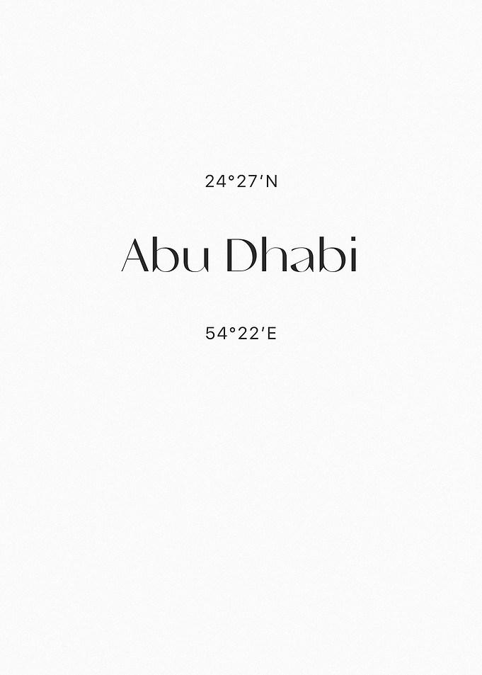 Abu Dhabi Coordinates