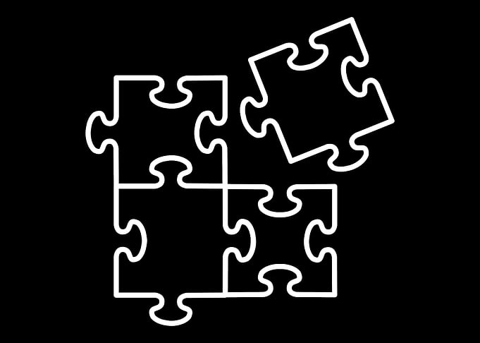 Jigsaw puzzle pieces