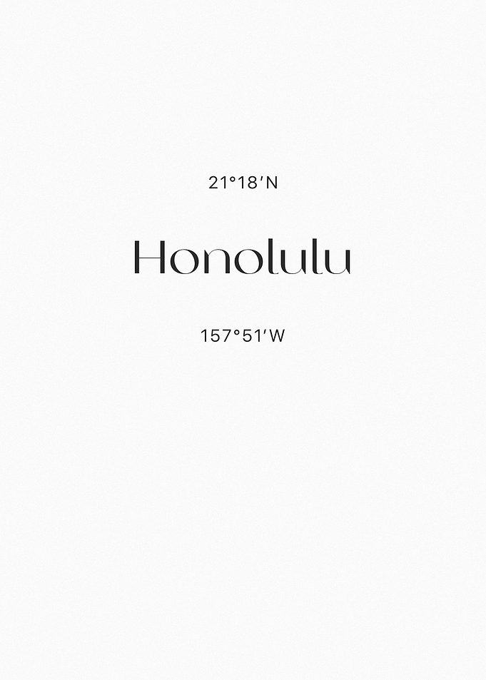 Honolulu Coordinates