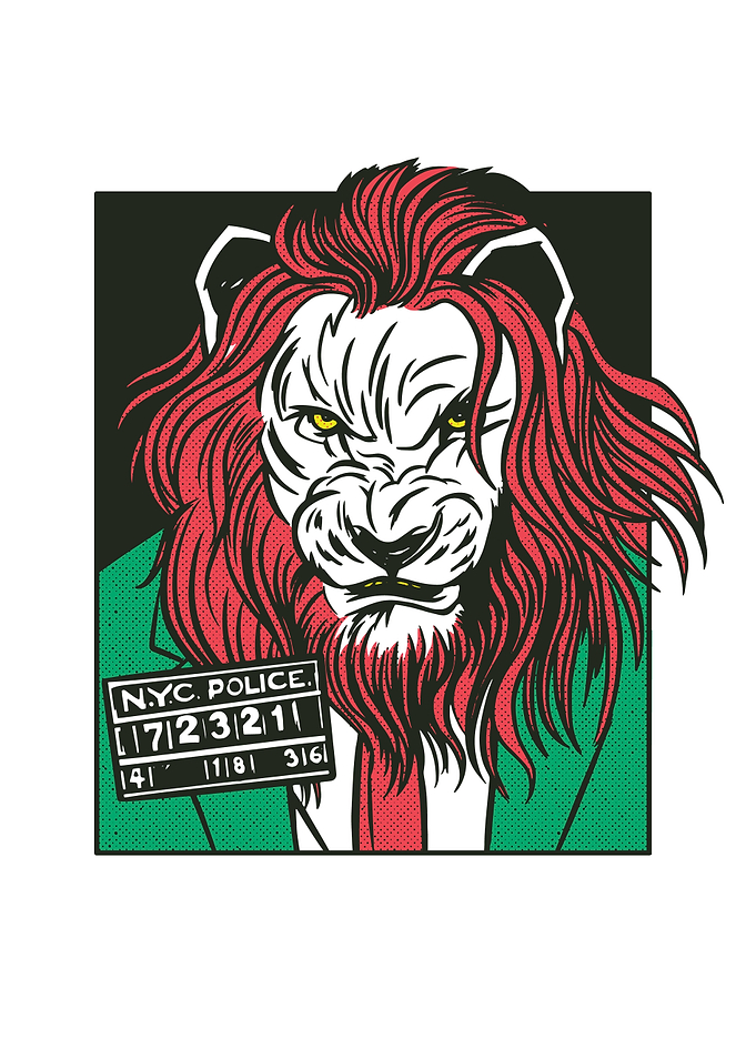 LION CRIMINAL COMIC
