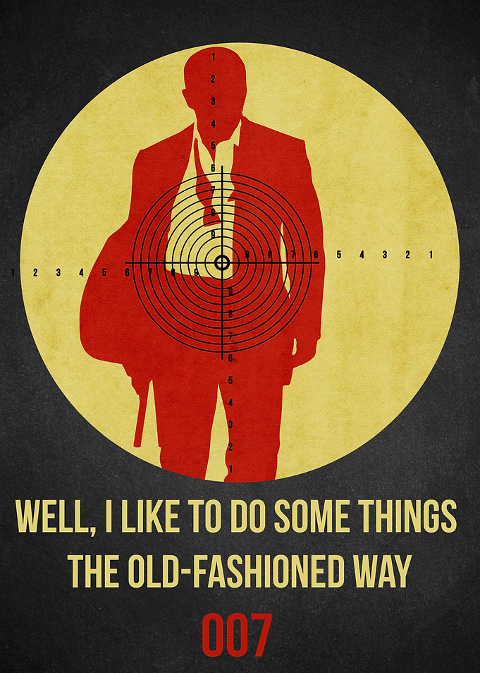 Bond Black Poster