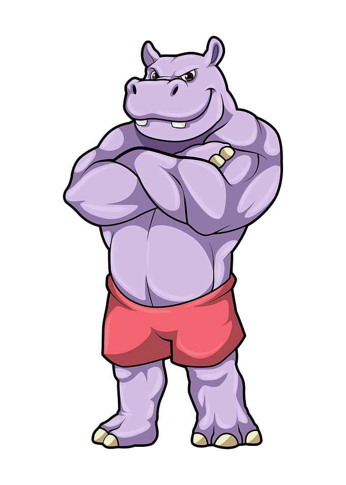 Hippo Bodybuilder Muscles