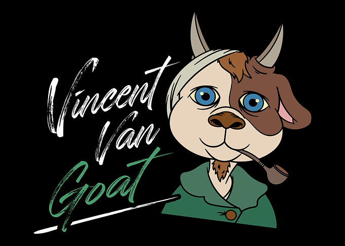 Funny Van Gogh Pun Goat