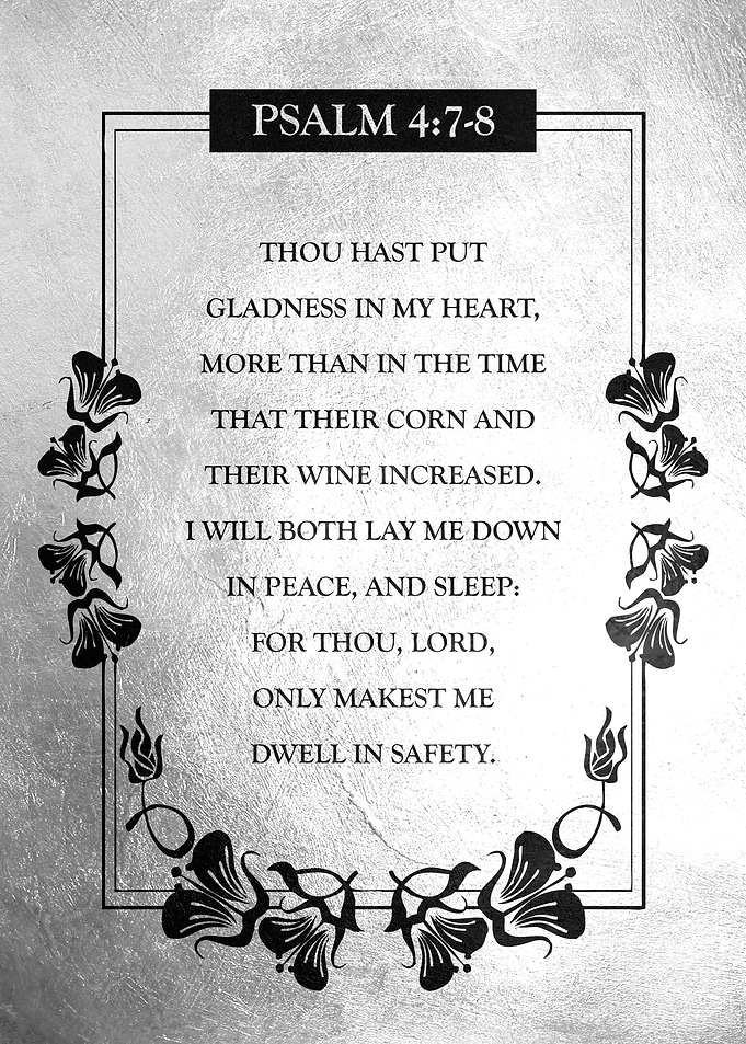 Psalm 4 7 8