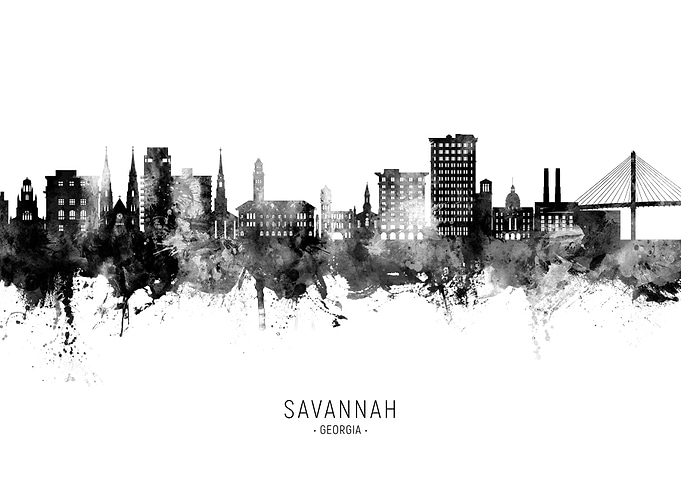 Savannah Skyline Georgia
