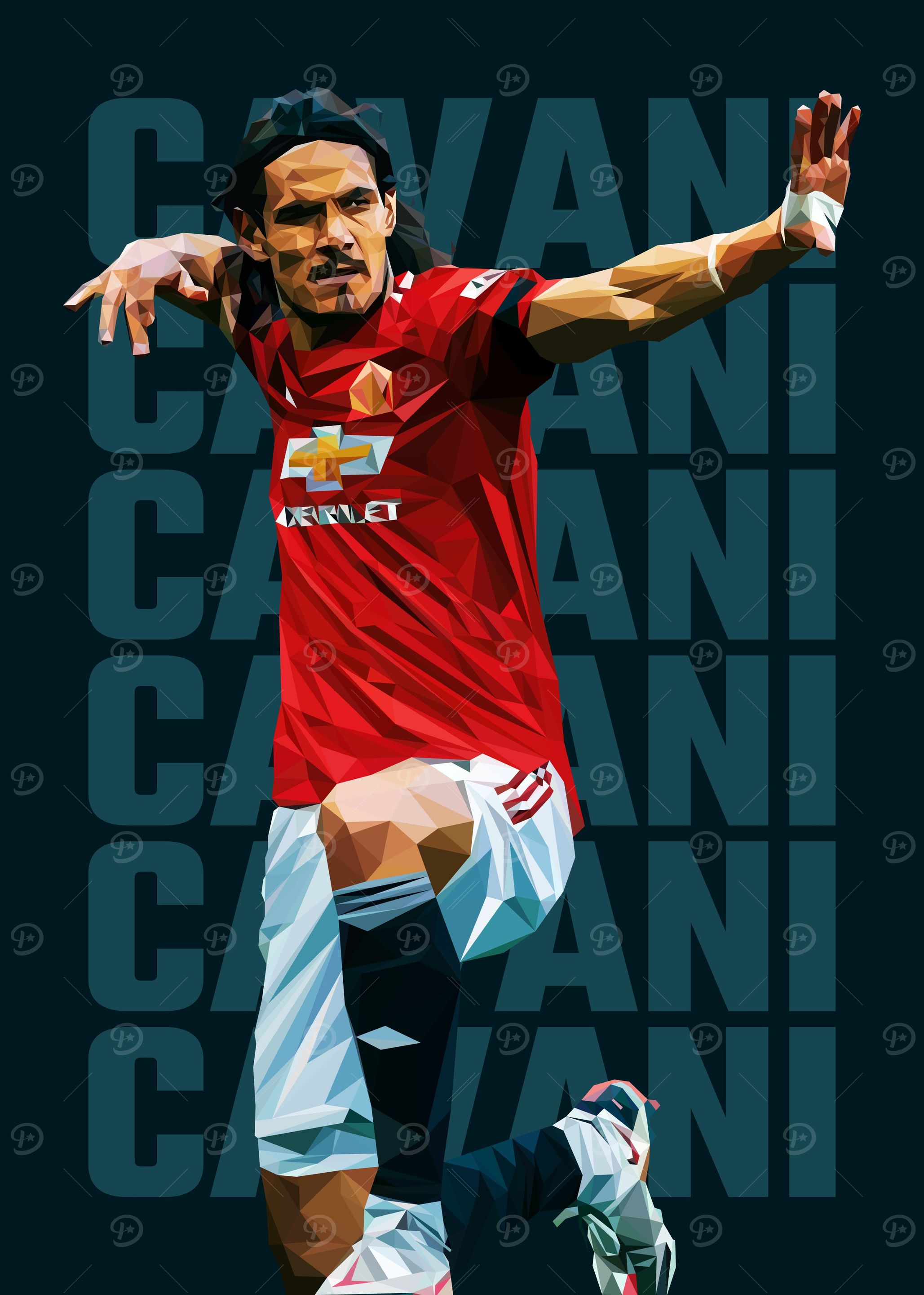 Edinson Cavani Poster