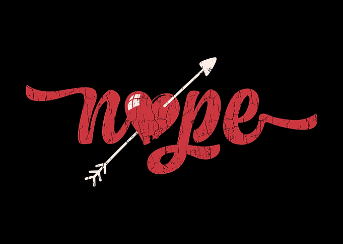 Nope Heart Patch Anti Vale