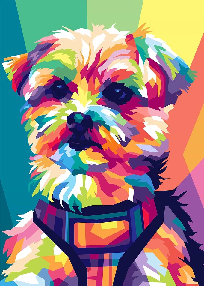 Dog Pet Popart