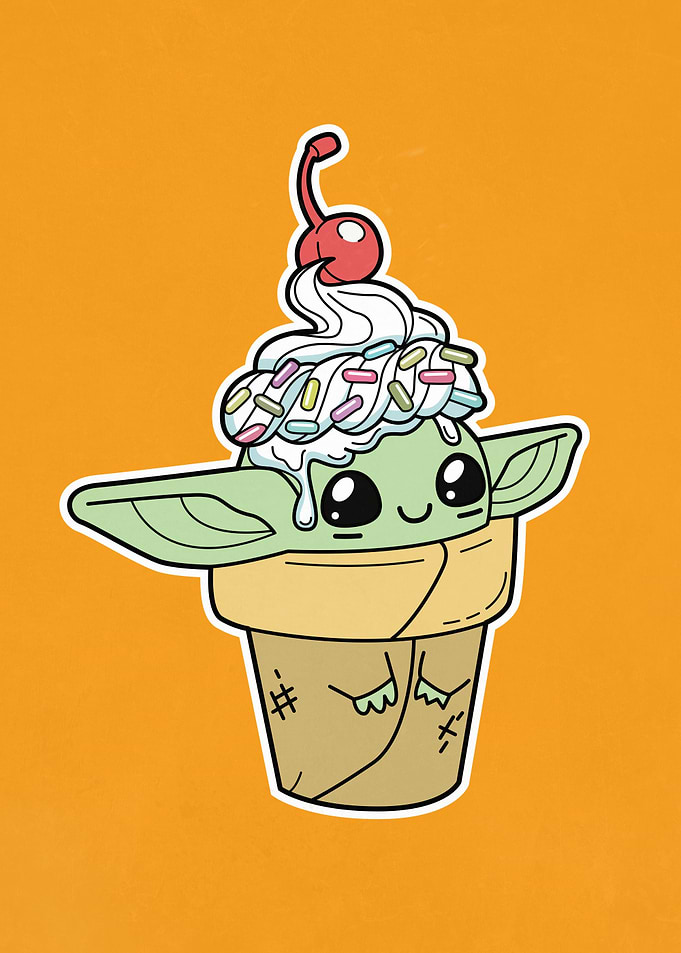 Ice Cream Cute Grogu