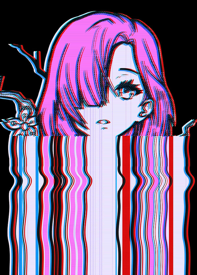 Anime Girl Vaporwave