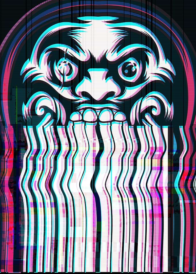 Daruma Doll Vaporwave