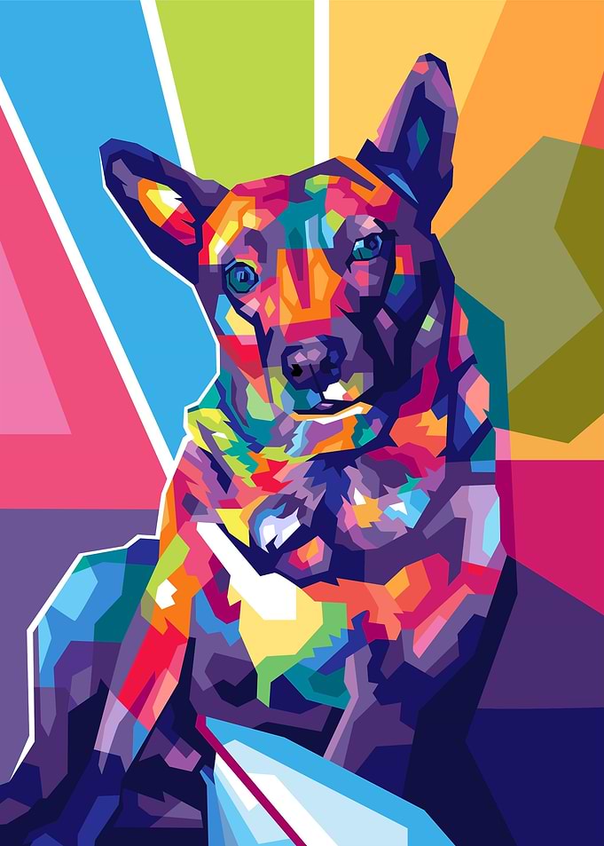 Dog Pet Popart