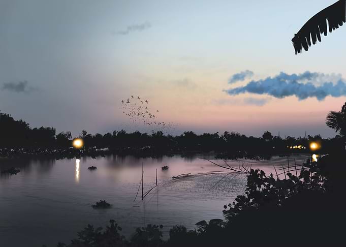 Just after sunset