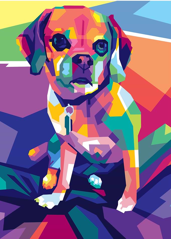 Dog Pet Popart