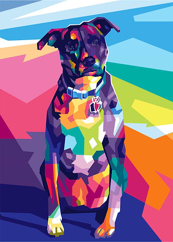 Dog Pet Popart