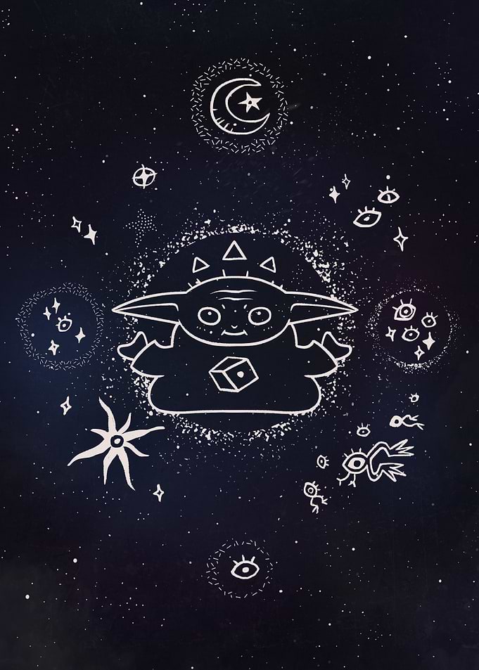 Meditating Grogu