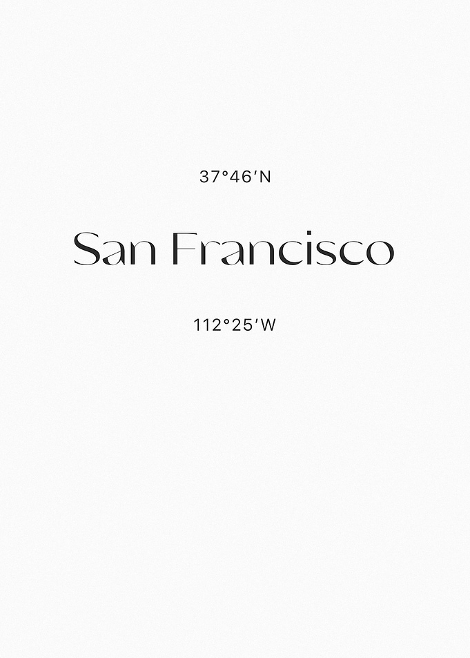 San Francisco Coordinates