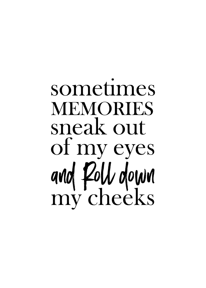 Life Memories Quote Poster