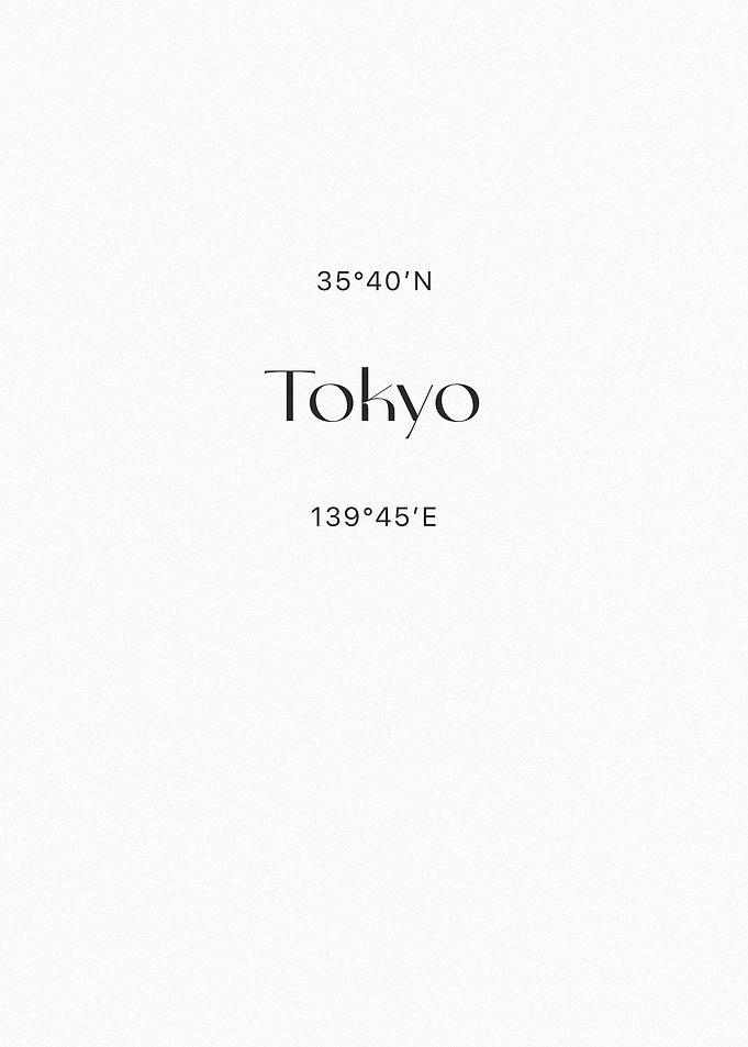 Tokyo Coordinates