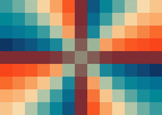 Tartan squares geometries