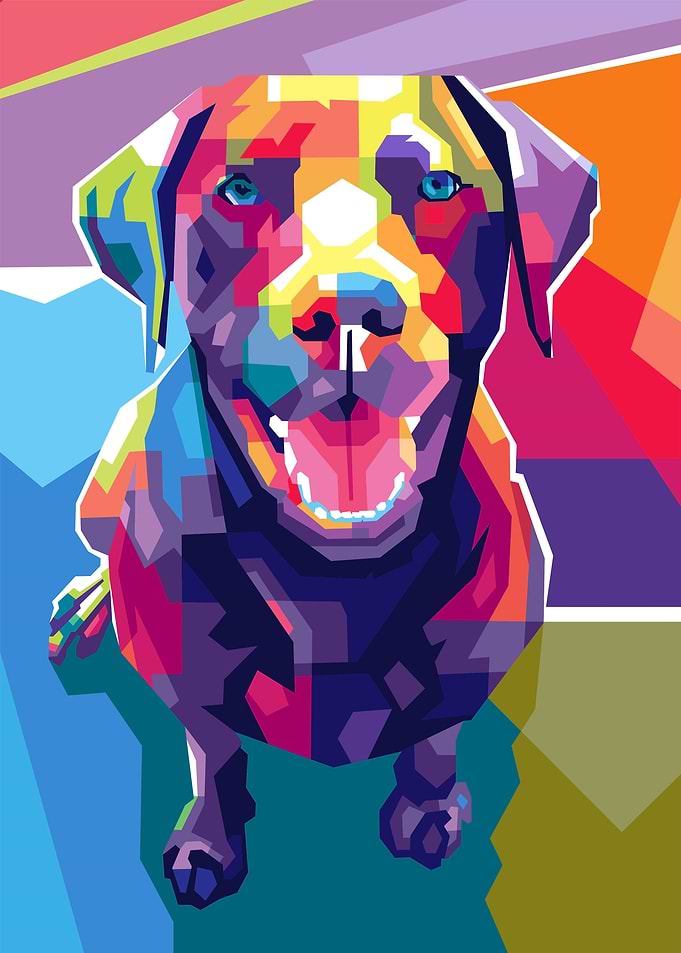 Dog Pet Popart