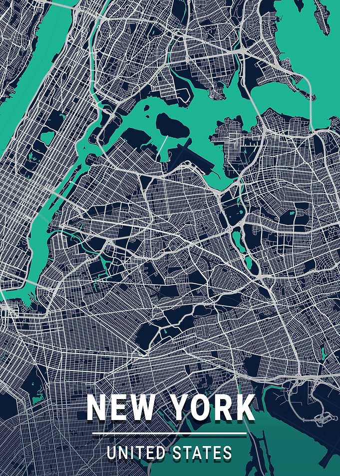 New York City Map USA