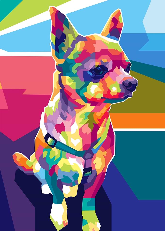 Dog Pet Popart