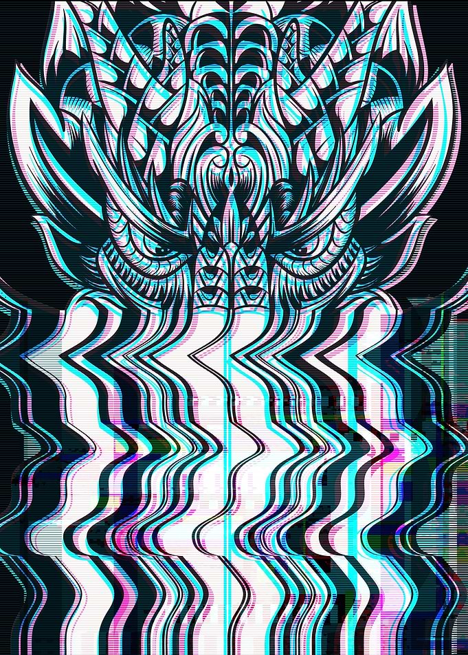 Japanese Dragon Vaporwave