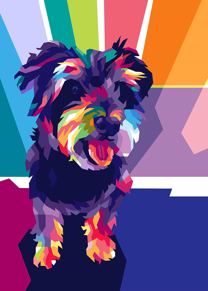 Dog Pet Popart