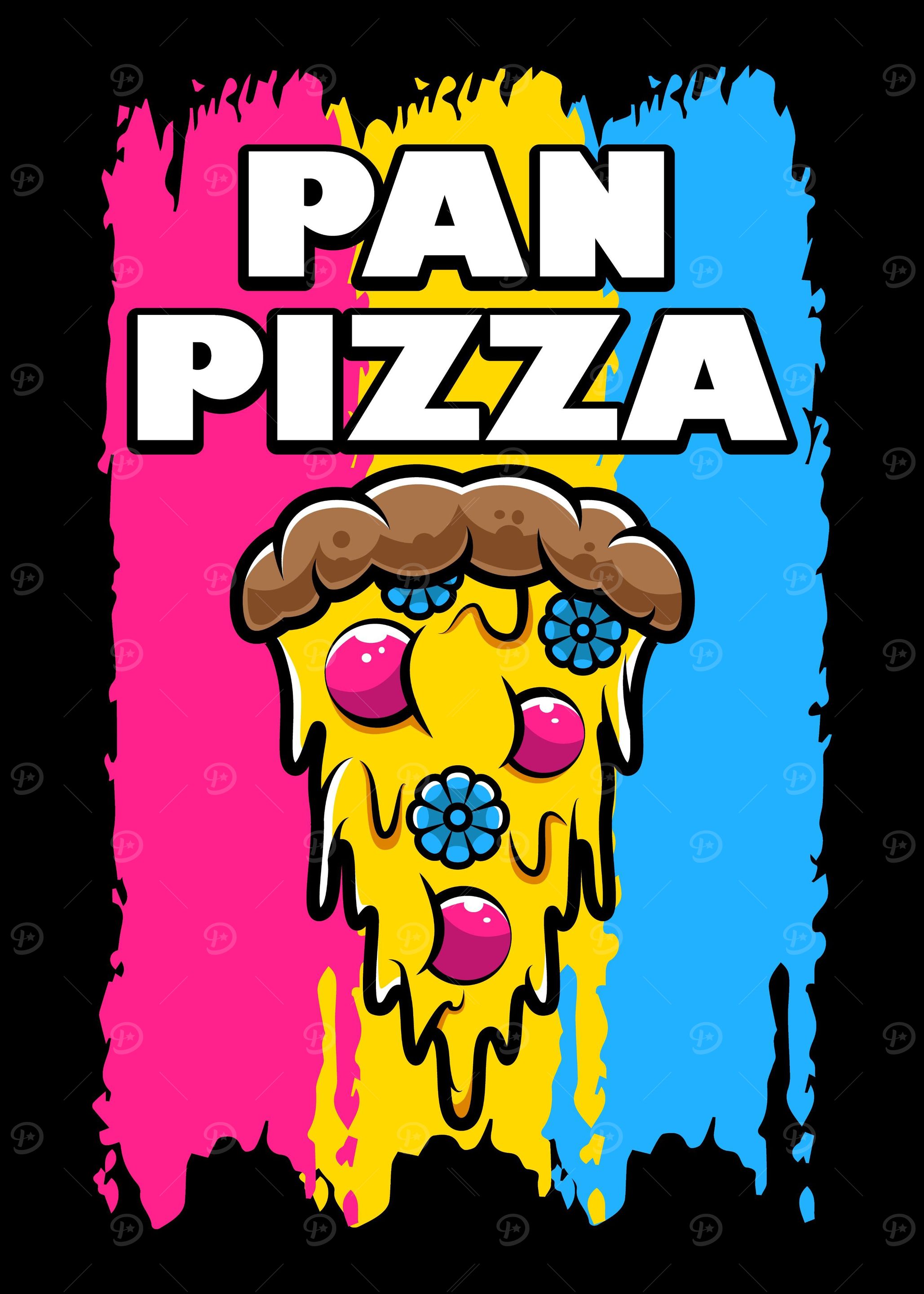 Pansexual Pride Pizza Love