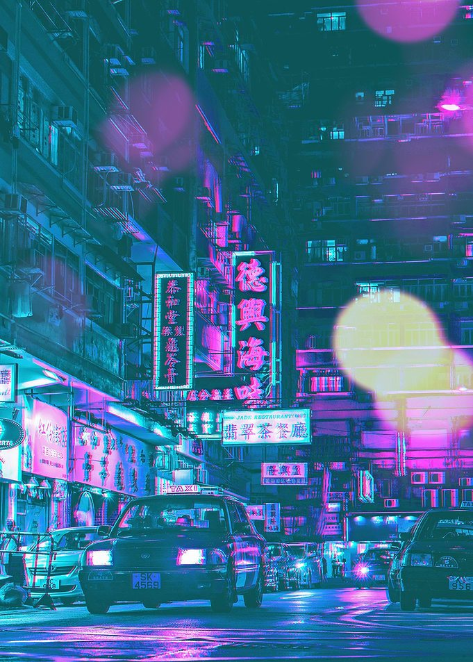 Neon Cyberpunk Night City