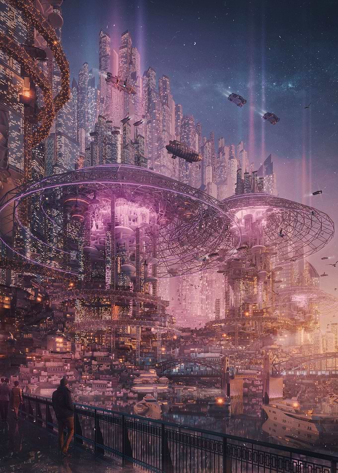 dusk city